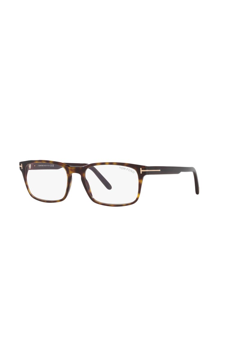 TOM FORD 54mm Rectangle optical glasses, Main, color, Tortoise