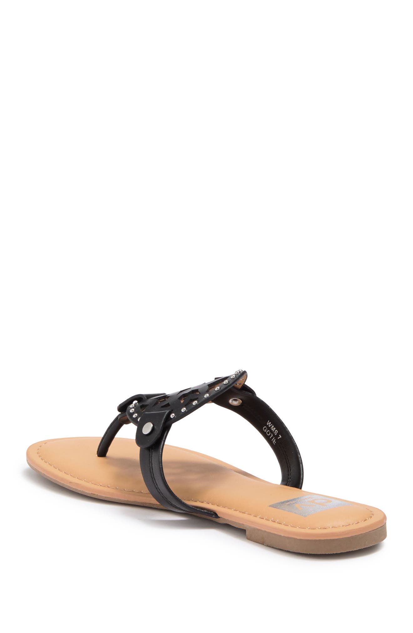 DV by Dolce Vita Gotie Laser Cut Studded Thong Sandal, Alternate, color, 