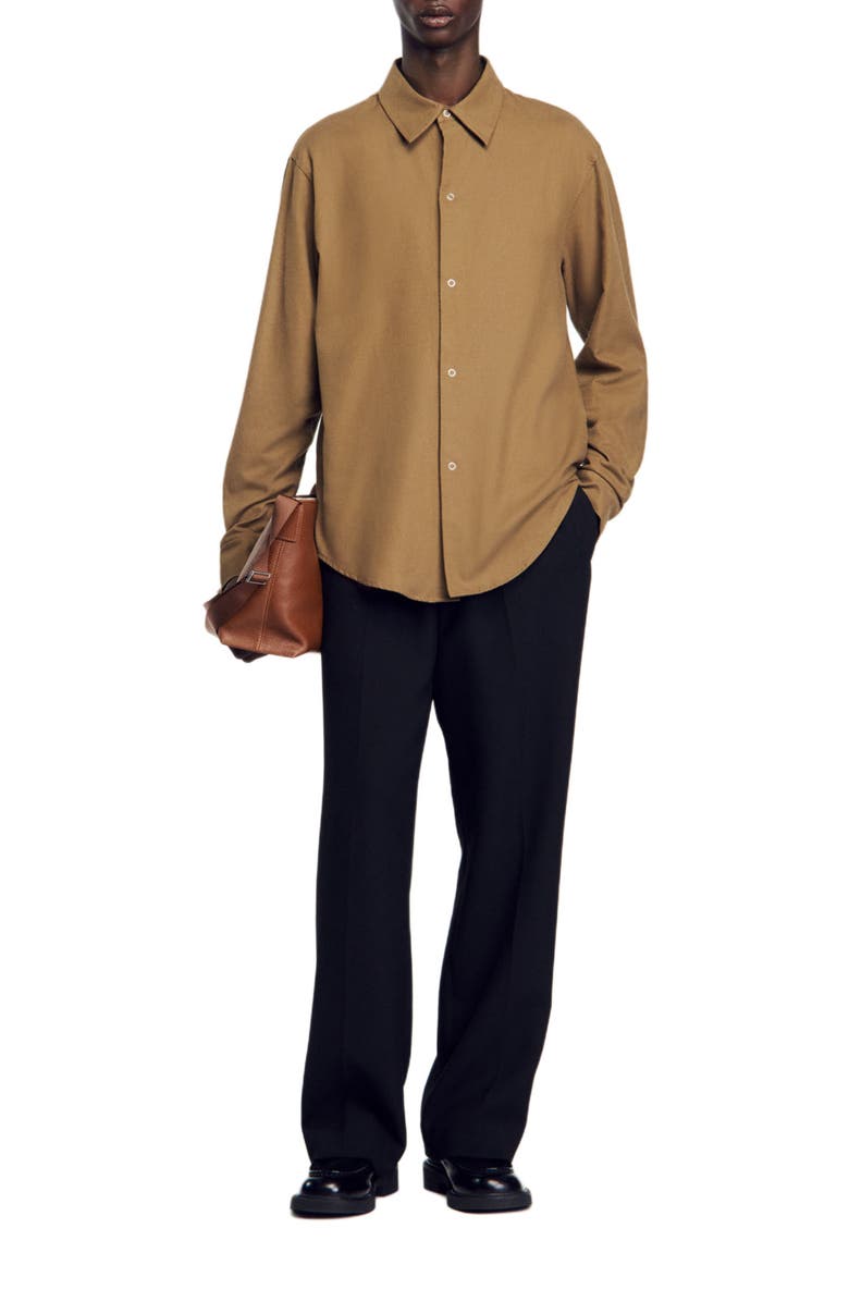 SANDRO Flannel shirt, Alternate, color, 