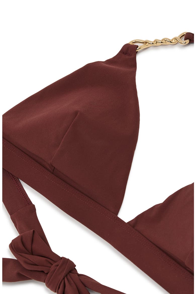 Ruby Triangle Bikini Top, Alternate, color, RHUBARB RED