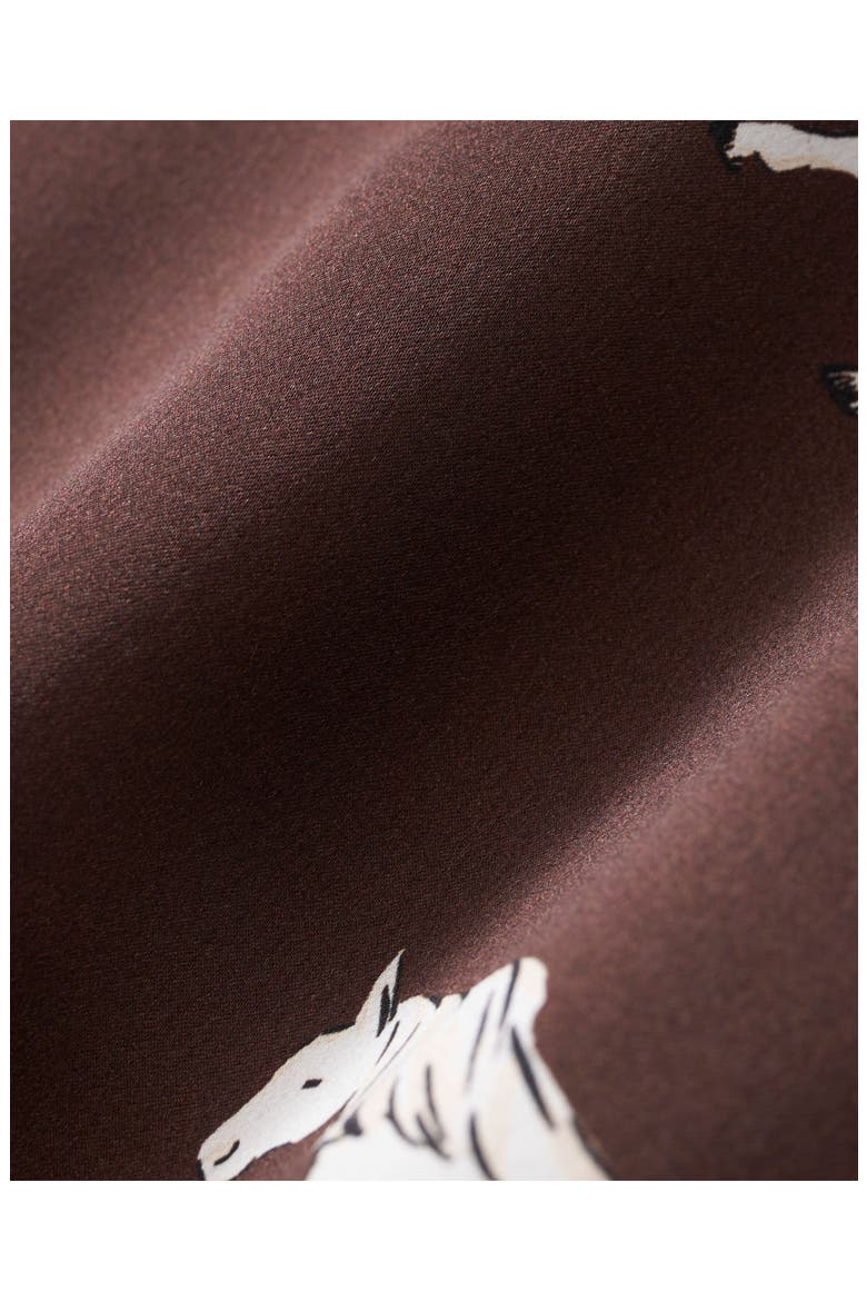 Silk Pajamas, Alternate, color, BROWN