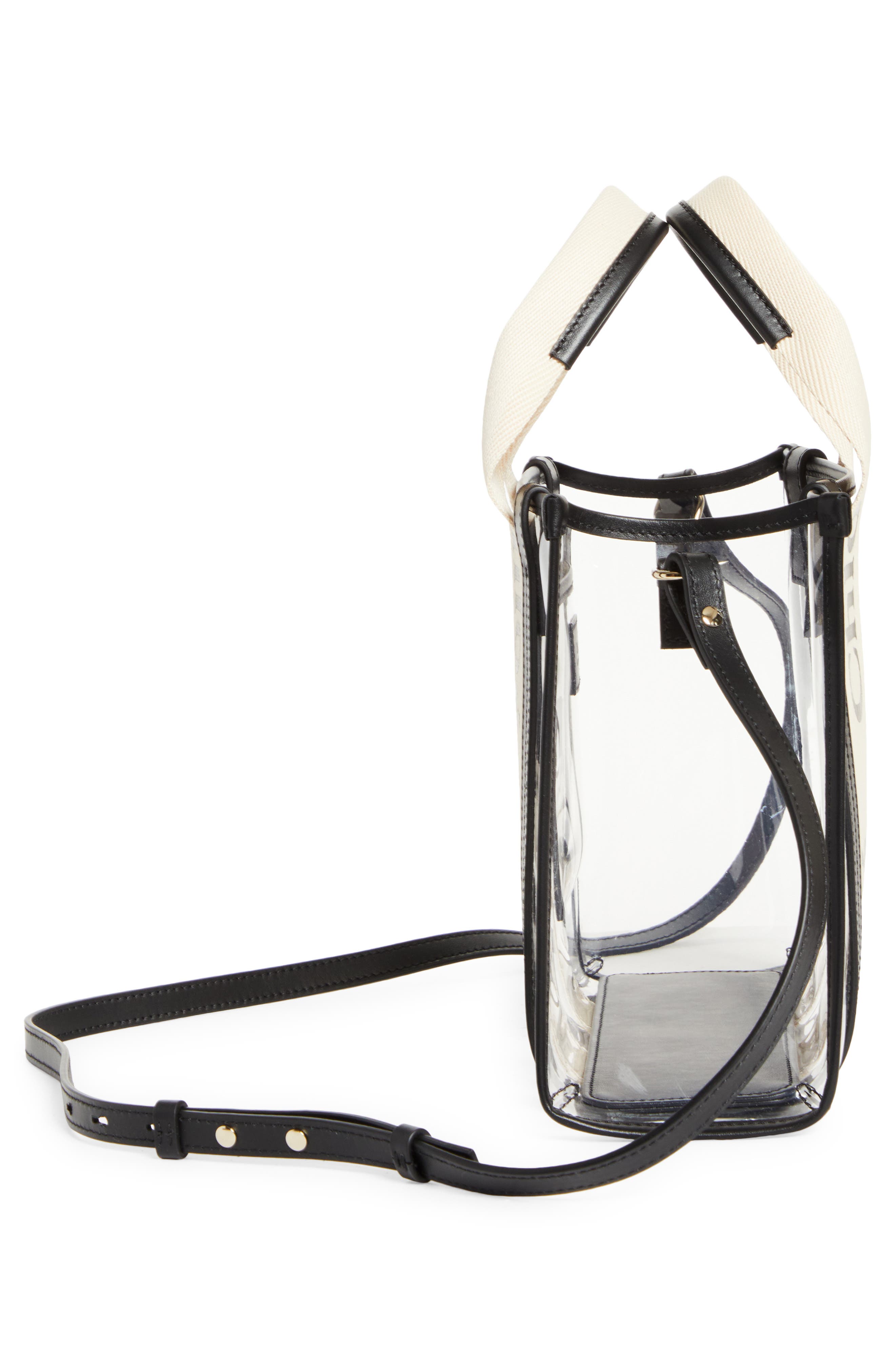 Chloé Small Woody Jelly & Leather Tote Bag, Alternate, color, 