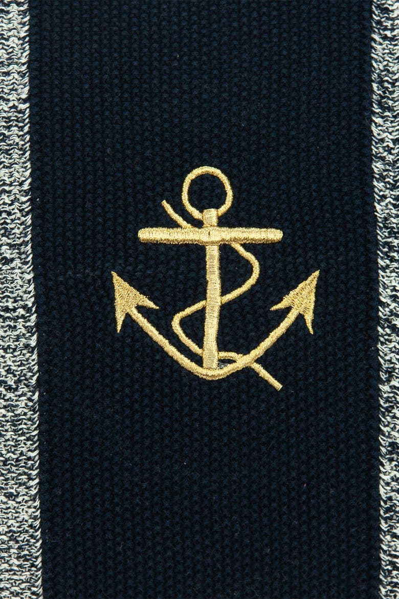 Ahoy Nautical Pillow - 18" x 18" - Blue, Alternate, color, BLUE