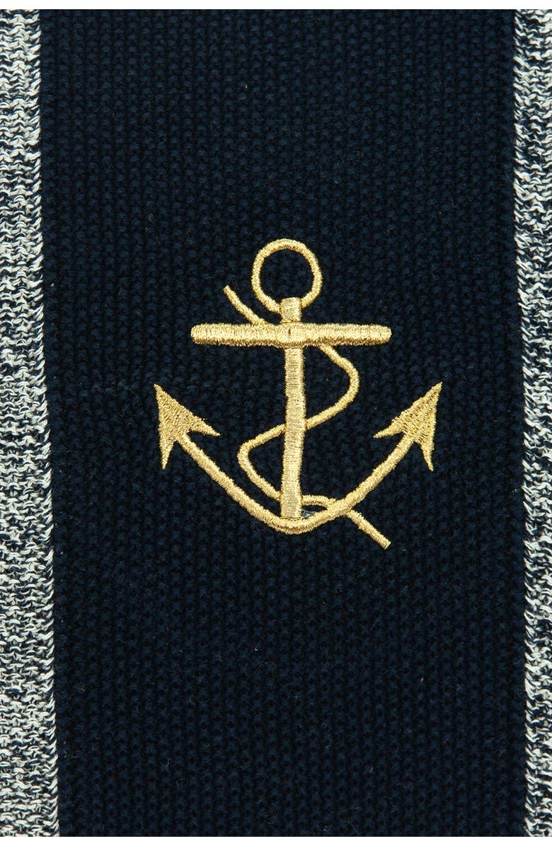 PARKLAND COLLECTION Ahoy Nautical Pillow - 18" x 18" - Blue, Alternate, color, Blue