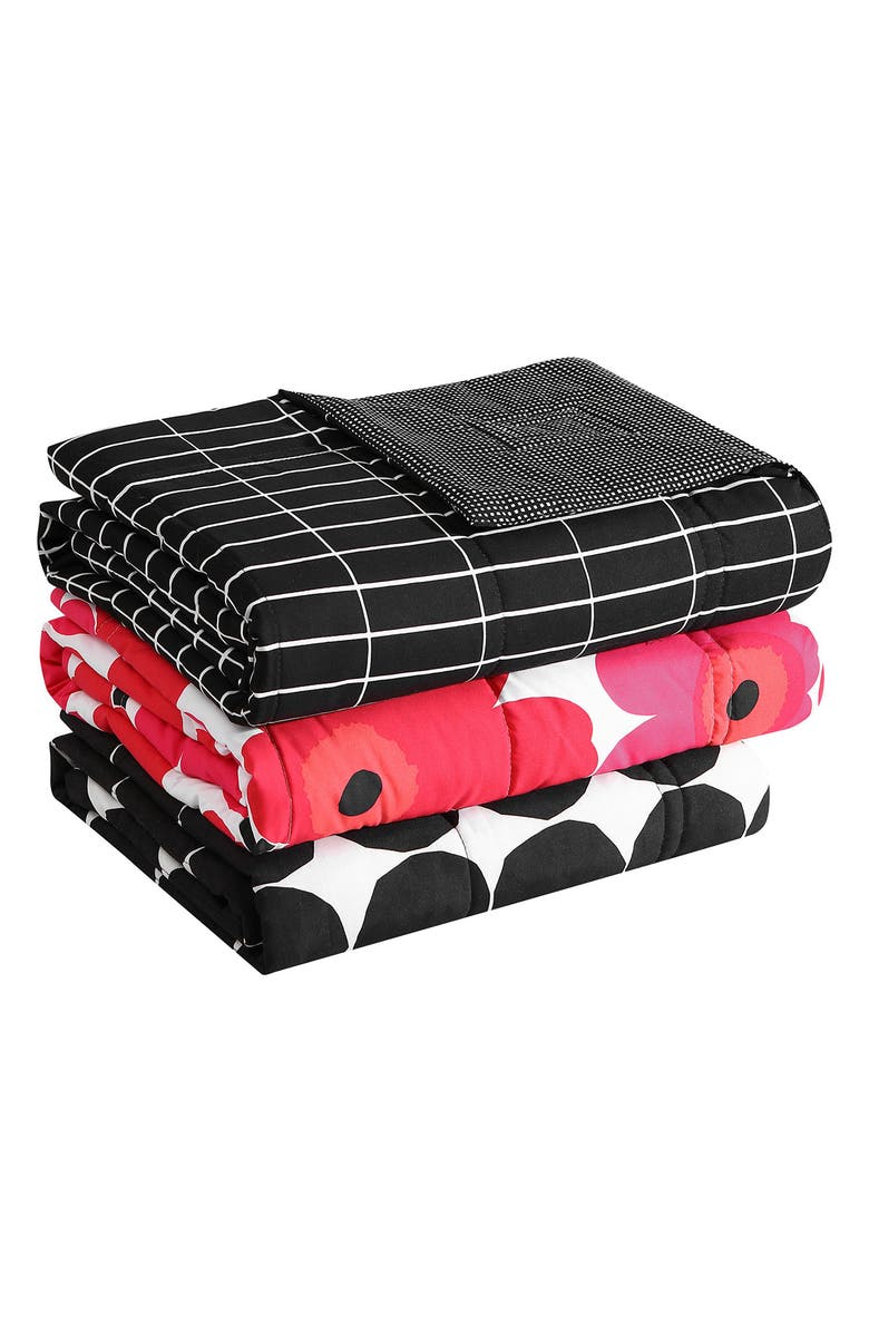 Marimekko Pieni Tiiliskivi Reversible Down Alternative Blanket, Alternate, color, 