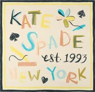 Kate Spade New York scribble silk square scarf