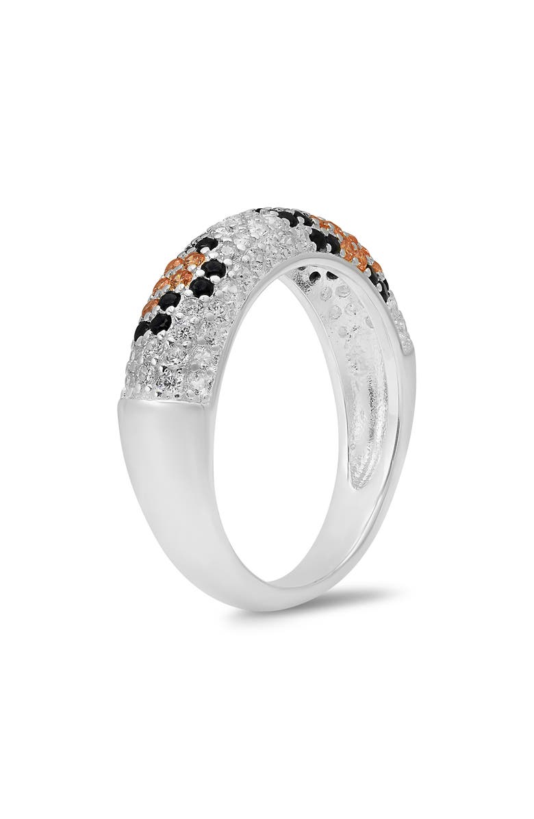 Queen Jewels Leopard Spot Cubic Zirconia Ring, Alternate, color, Silver