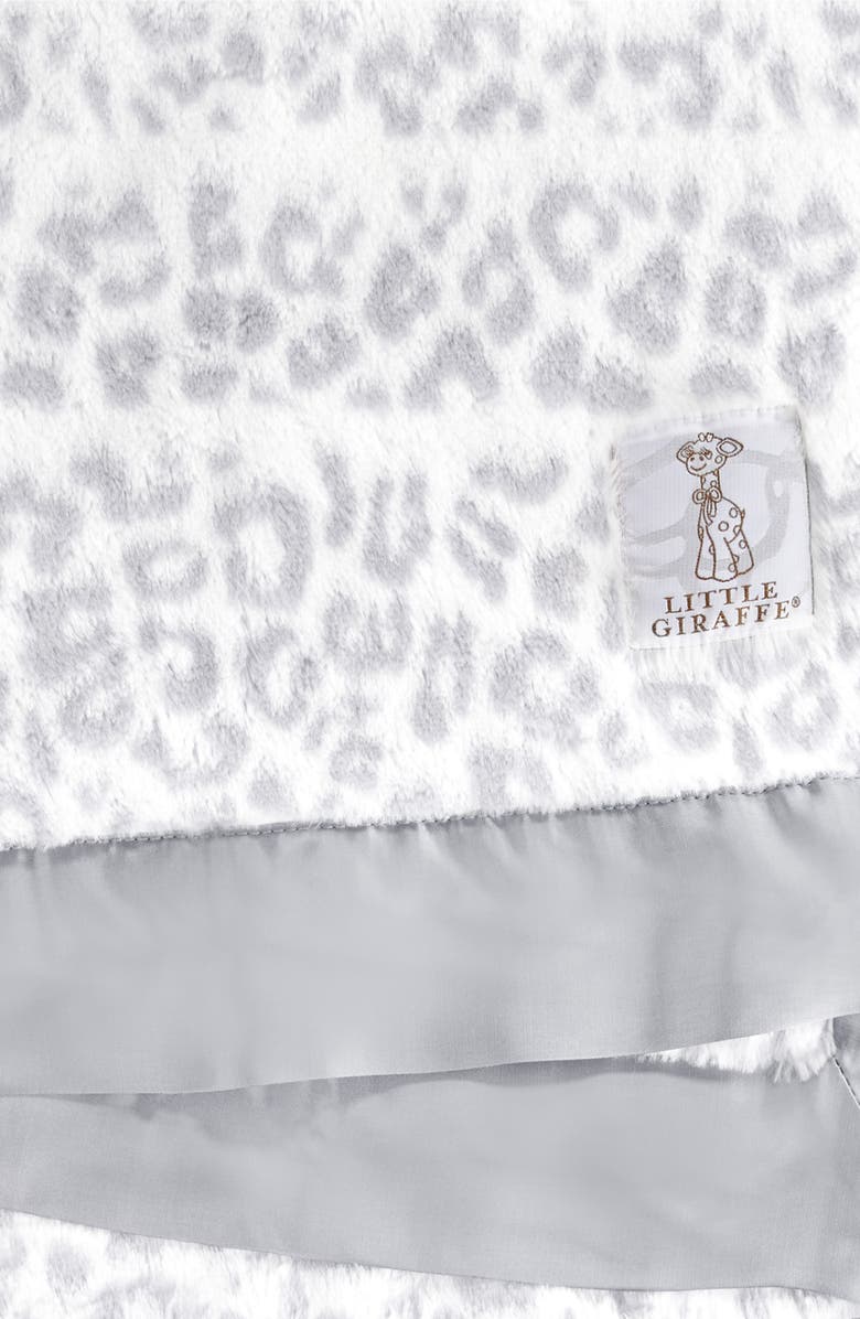 Little Giraffe Luxe Leshiba Baby Blanket, Alternate, color, Silver