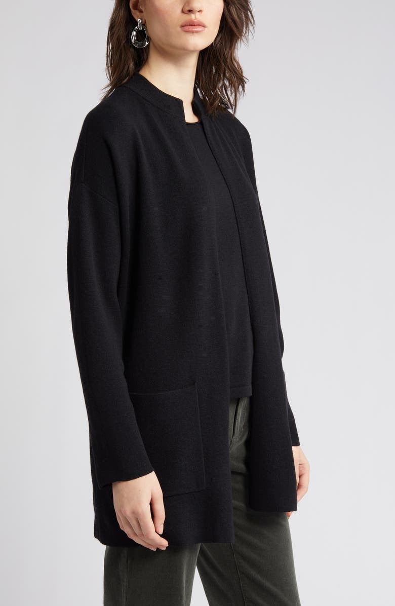 Eileen Fisher Merino Wool Cardigan, Alternate, color,