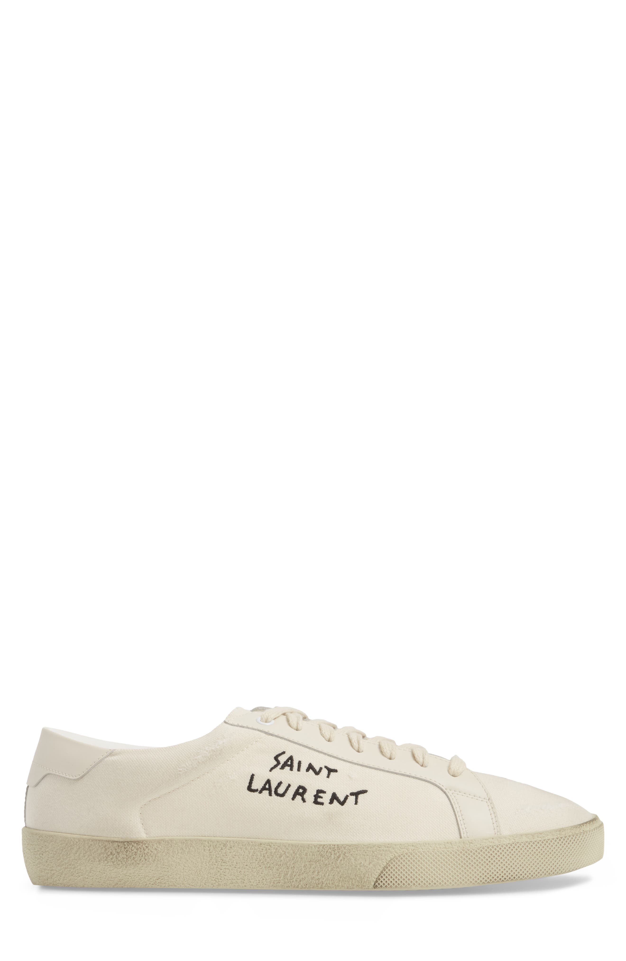 Logo Embroidered Sneaker, Alternate, color, 9113 PANNA/PANNA