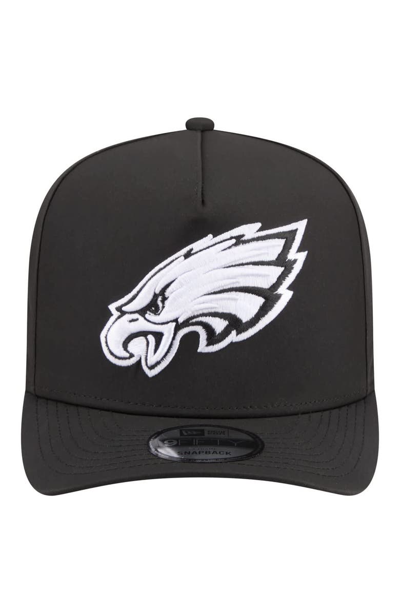 New Era Men
s New Era  Black Philadelphia Eagles Gore-Tex A-Frame 9FIFTY Adjustable Hat, Alternate, color, Black