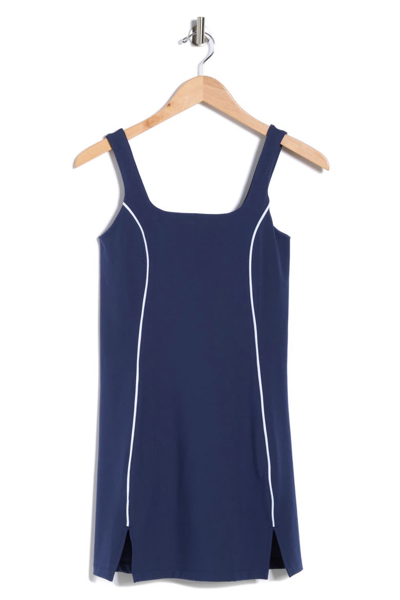 Marilyn Interlock Dress, Alternate, color, NAVAL BLUE/ WHITE