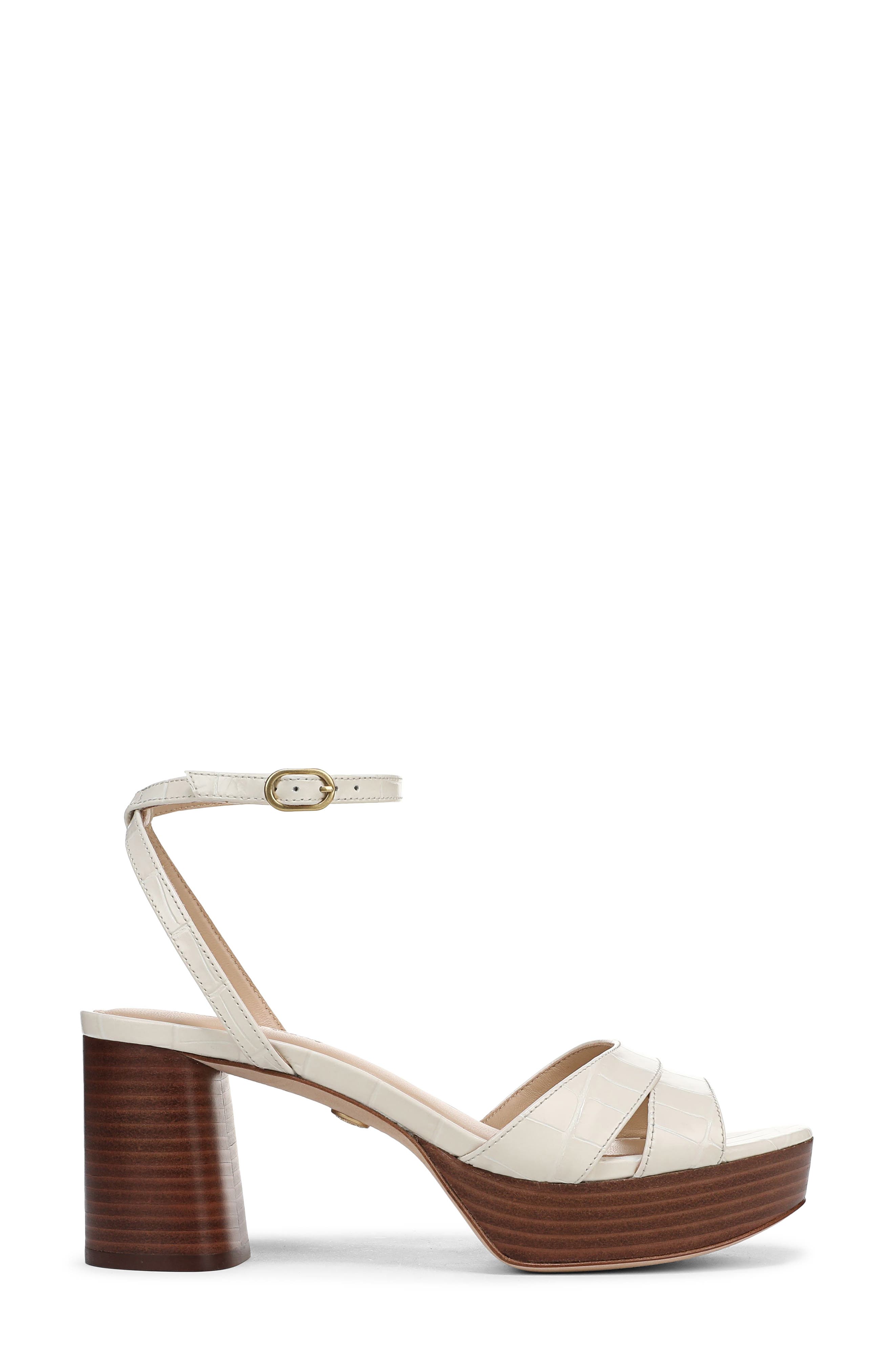 Drina Ankle Strap Platform Sandal, Alternate, color, IVORY