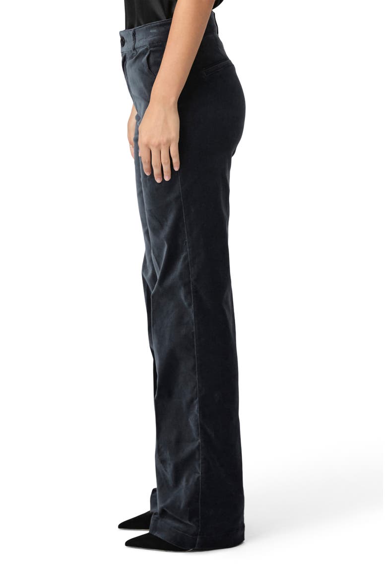 Sasha Straight Leg Velvet Pants, Alternate, color, CALICO BLUE