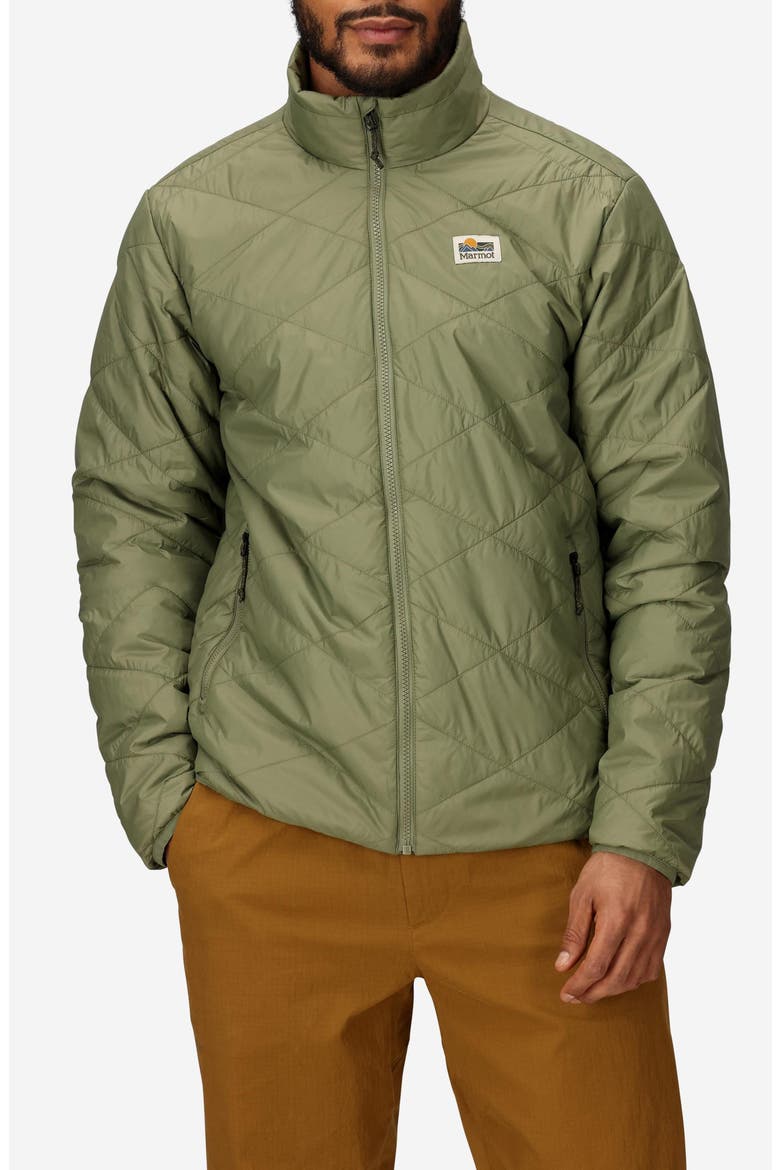 Onward Water Repellent Insulated Jacket, Main, color, OLIVE GROVE