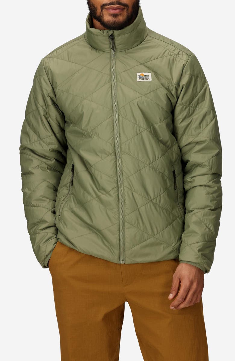 Marmot Onward Water Repellent Insulated Jacket, Main, color, Olive Grove