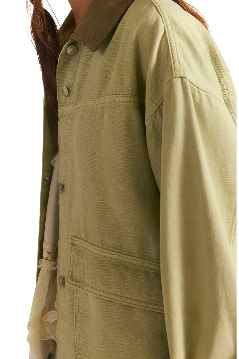 Lemon Canvas Chore Jacket, Alternate, color, WASHED SAGE