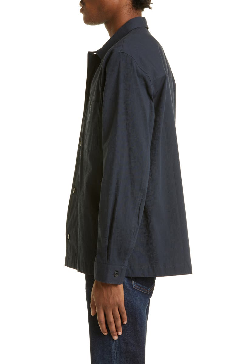 Sunspel Textured Stretch Cotton Overshirt, Alternate, color, 