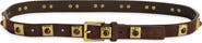 Treasure & Bond Dolly Stone Detail Leather Belt