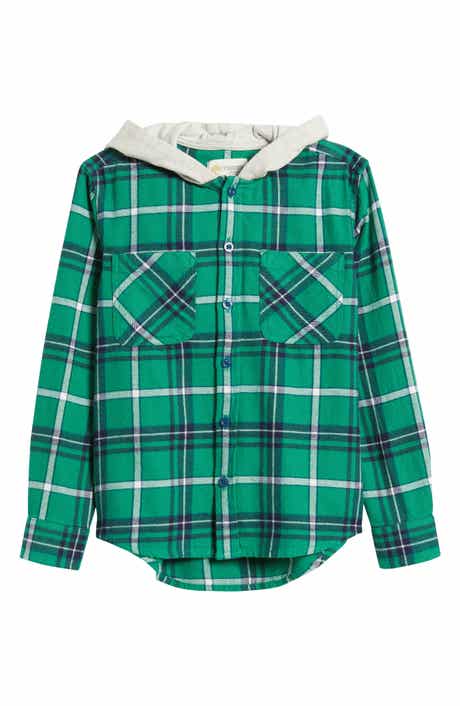Tucker + Tate Kids' Hooded Flannel Shirt