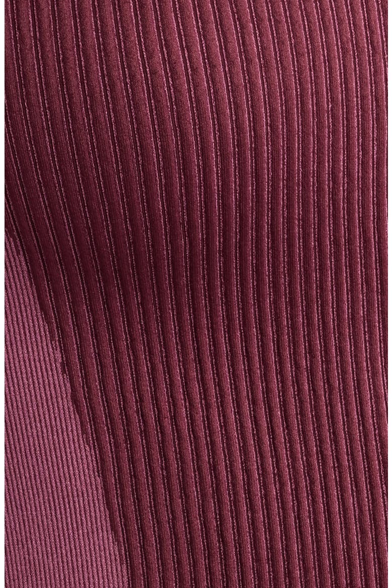 Hooded Knit Track Top, Alternate, color, BURGUNDY