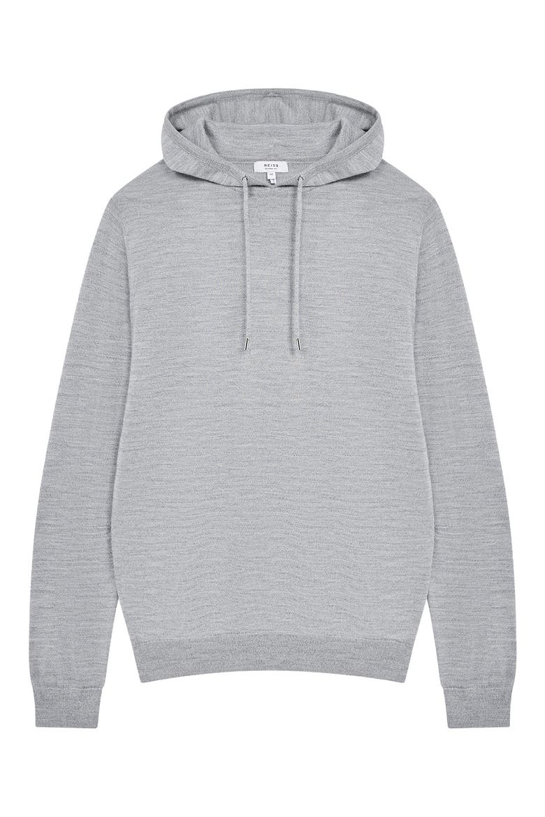 Holland Wool Hoodie, Main, color, SOFT GREY MOULINE