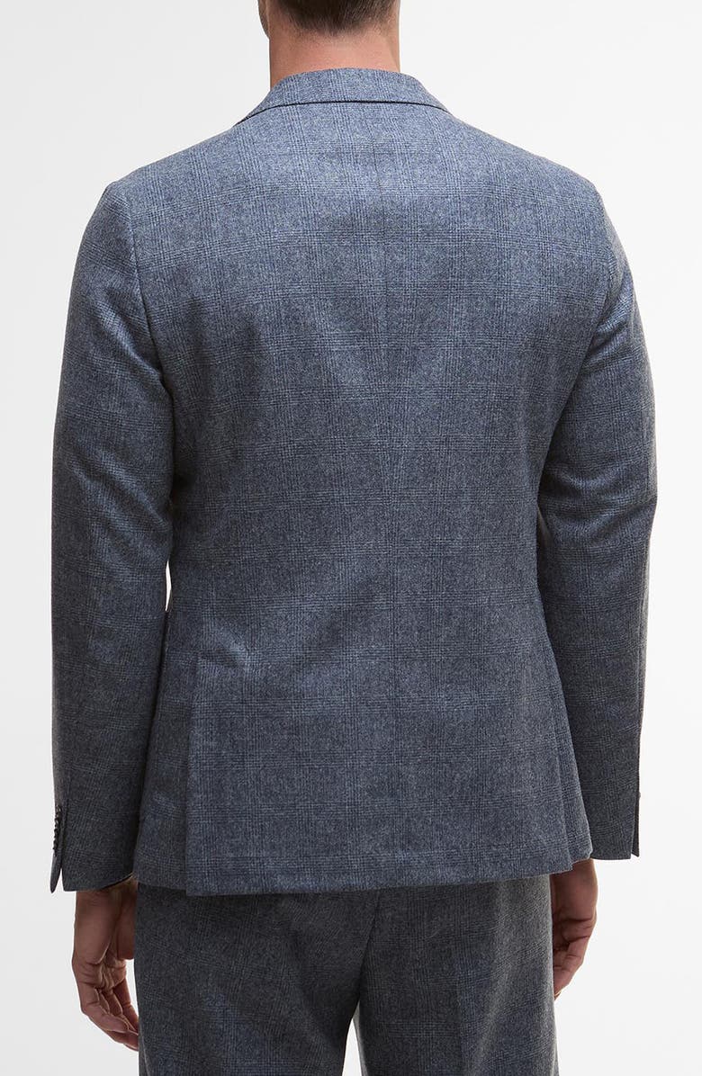 Barbour Kensington Glen Check Wool Blend Flannel Suit Jacket, Alternate, color, Navy