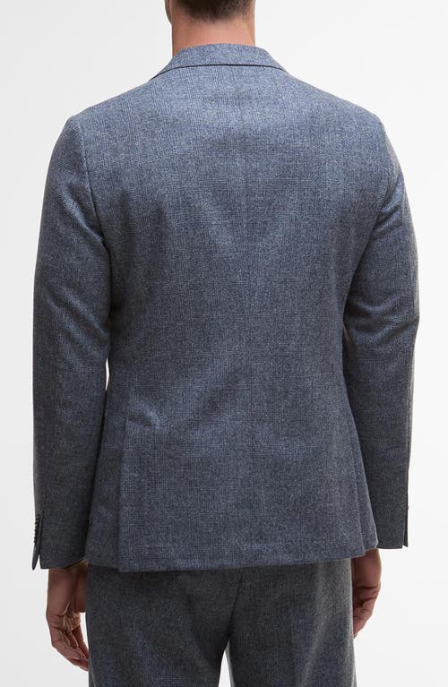 Barbour Kensington Glen Check Wool Blend Flannel Suit Jacket In Blue