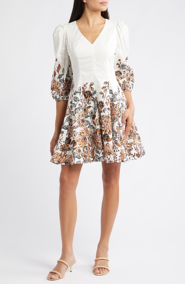 Lilly Pulitzer<sup>®</sup> Ash Puff Shoulder Dress, Main, color, Coconut