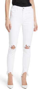 L'AGENCE Highline Ripped Skinny Jeans
