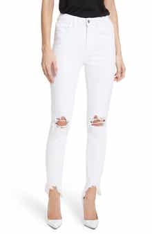 L'AGENCE Highline Ripped Skinny Jeans