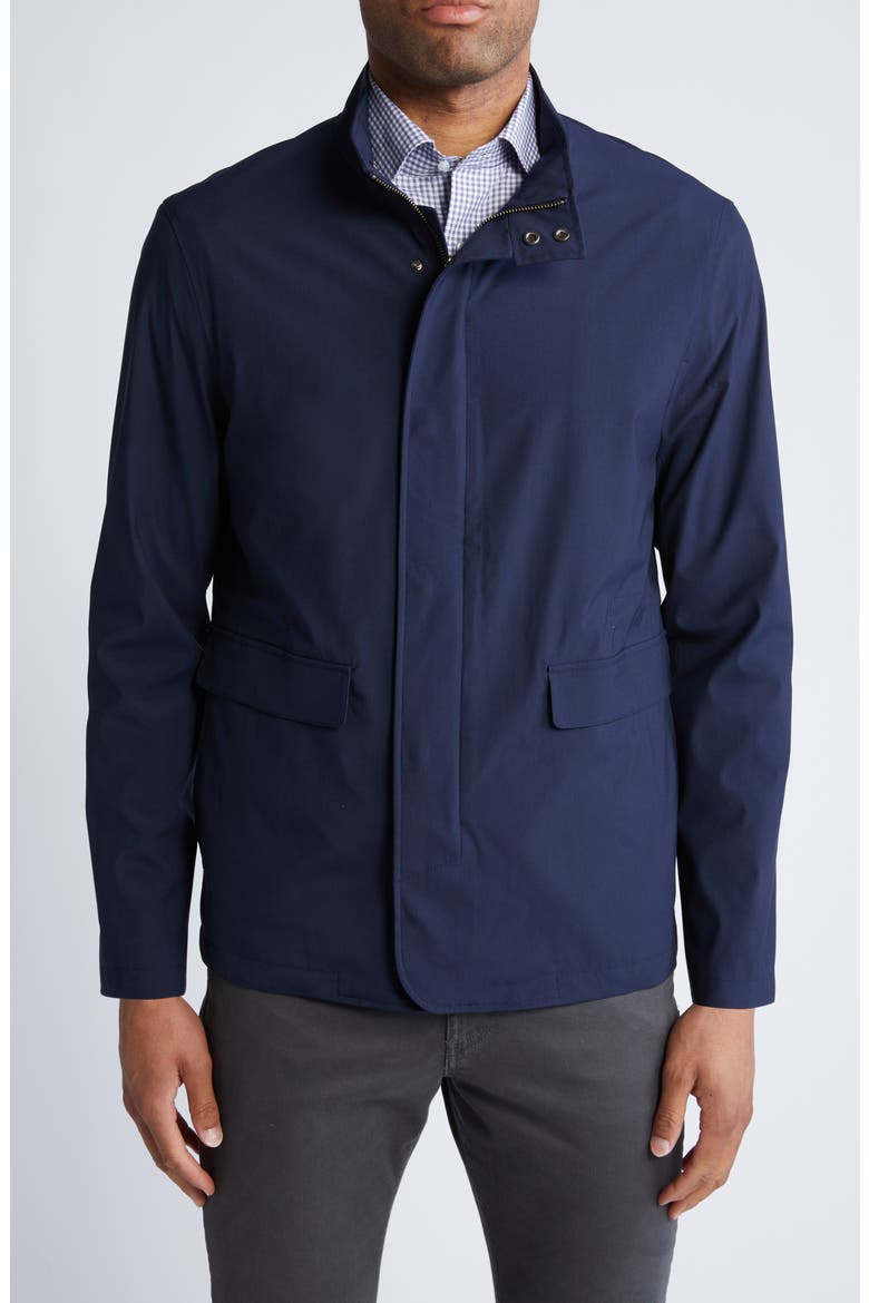 Excursionist Water Resistant Wool Coat, Alternate, color, NAVY