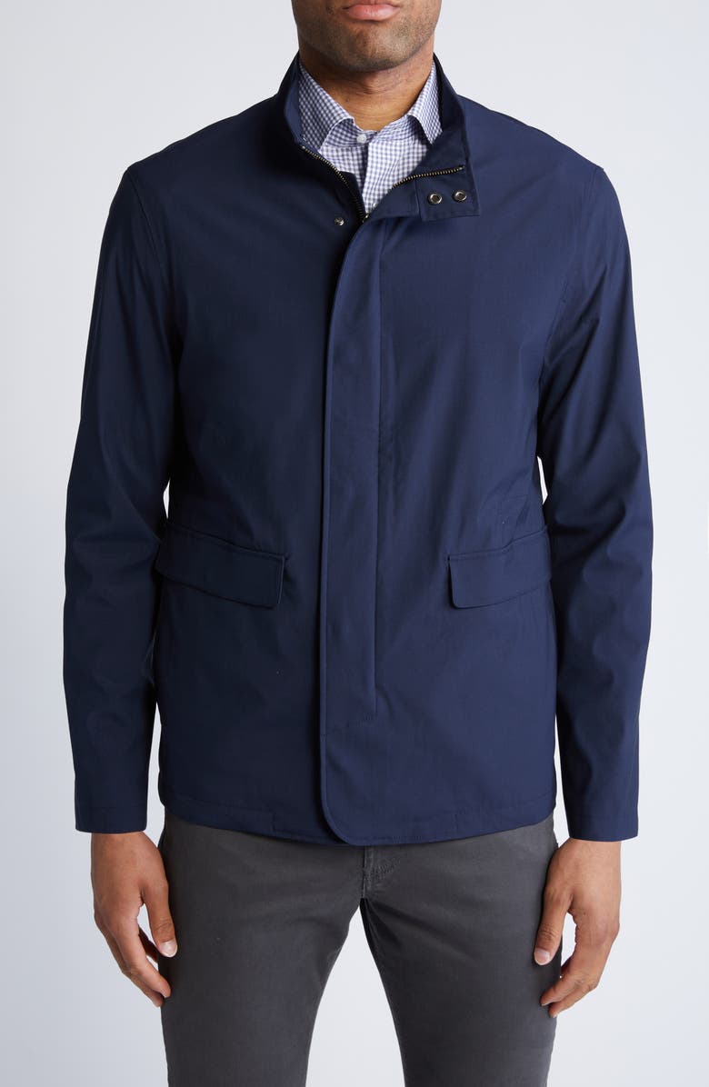 Peter Millar Excursionist Water Resistant Wool Coat, Alternate, color, 