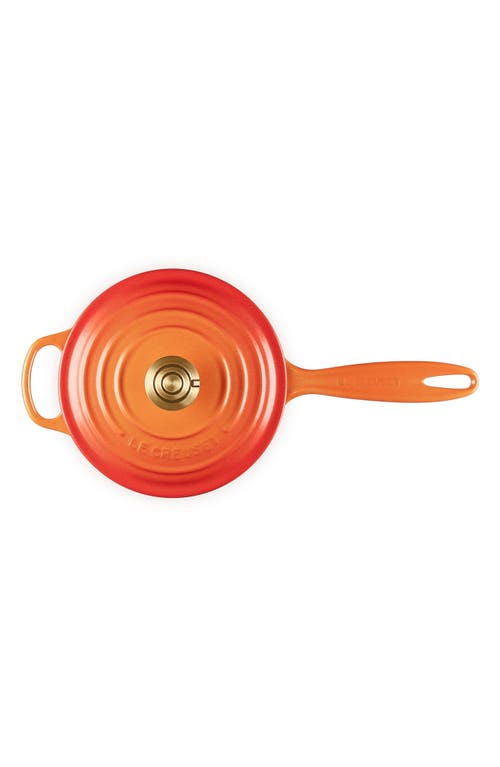 Le Creuset Signature 2.25.-quart Enameled Cast Iron Saucepan In Orange