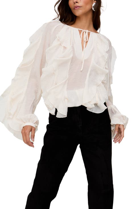 Sophie All Over Ruffle Blouse