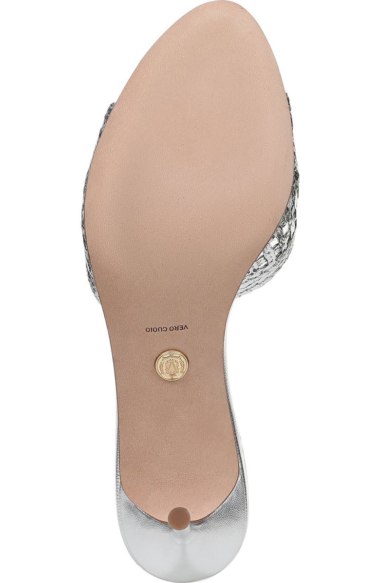 Veronica Beard Tia Woven Sandal, Alternate, color, Silver