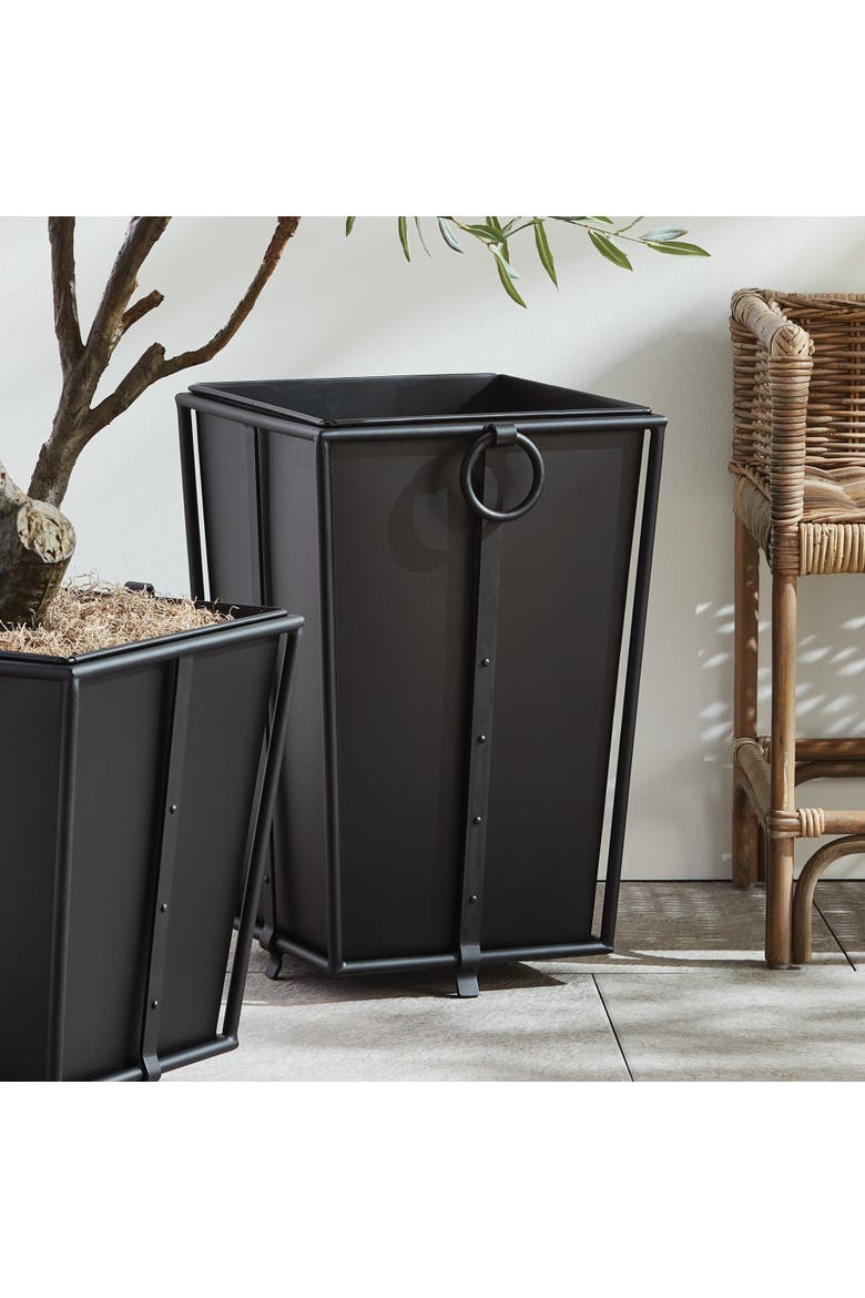 Callahan Tapered Planter Large, Alternate, color, Black