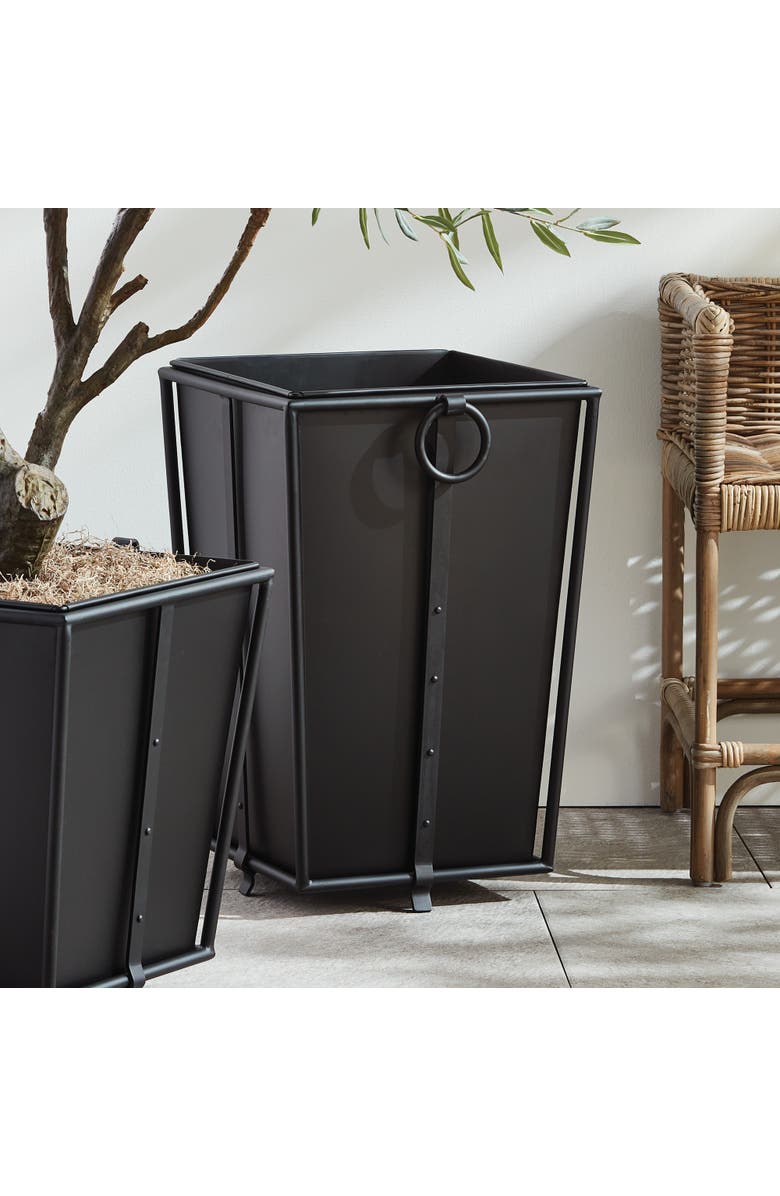 Napa Home & Garden Callahan Tapered Planter Large, Alternate, color, Black