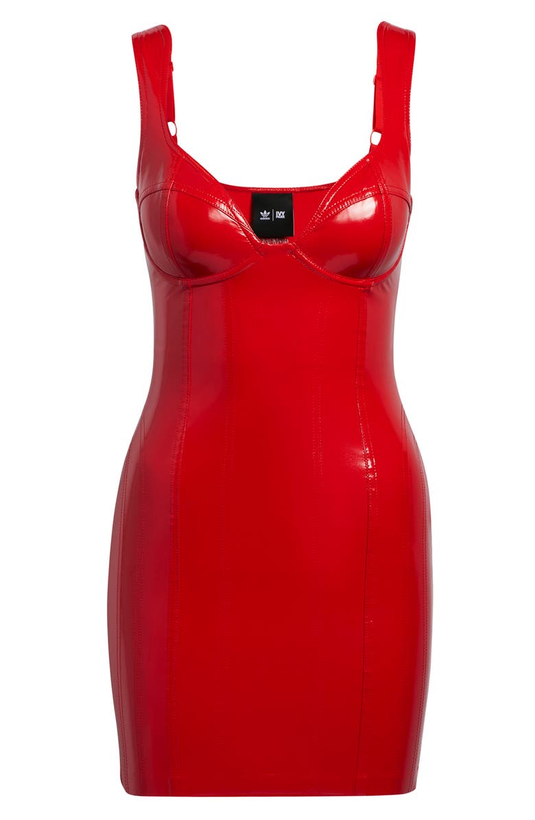 adidas x IVY PARK Faux Latex Dress, Alternate, color,