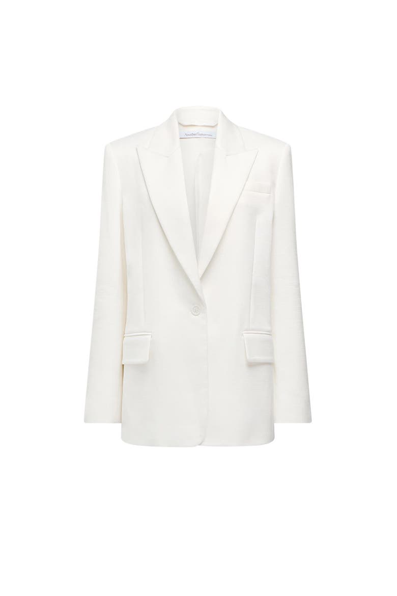 Oversized Tailored Jacket, Alternate, color, Off White