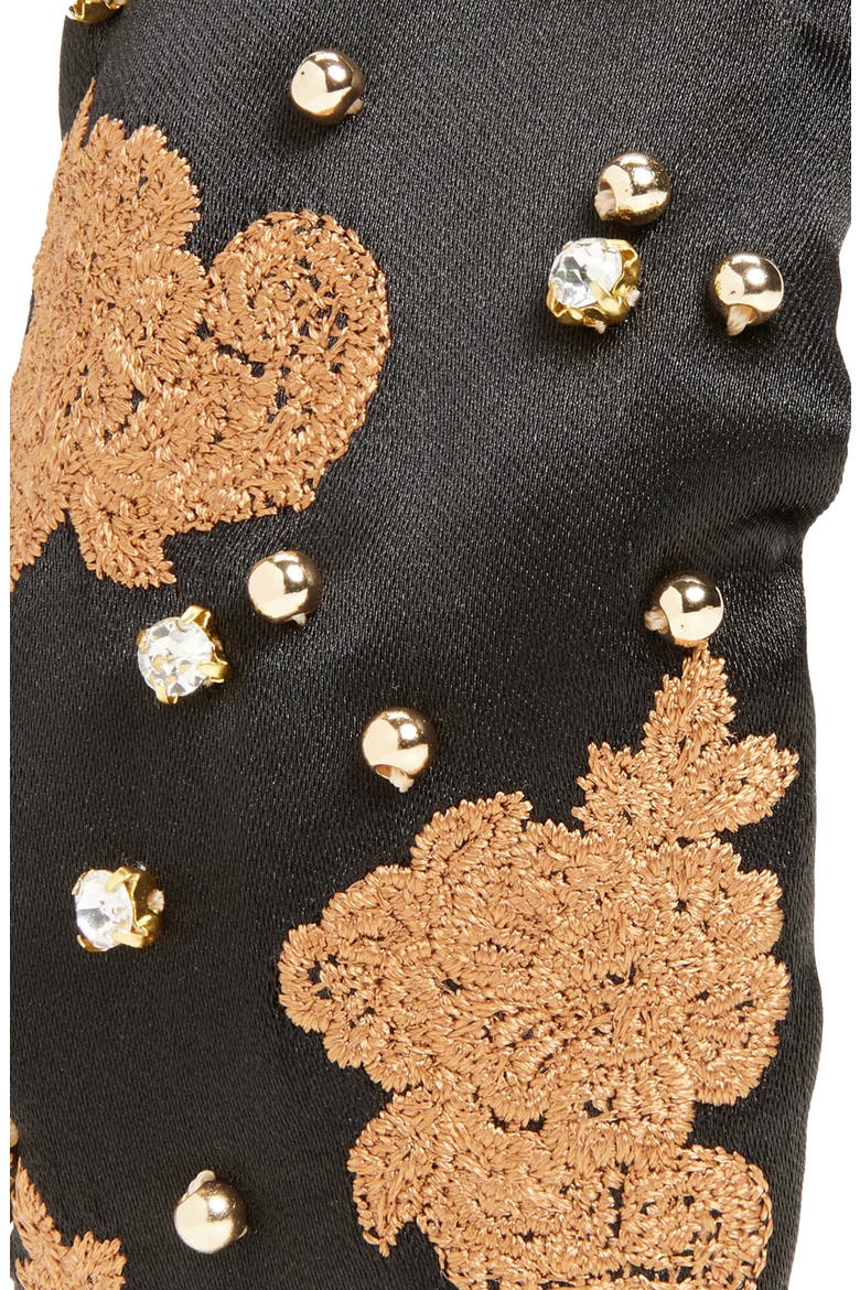 Embellished Lace Knotted Headband, Alternate, color, CARAMEL JET