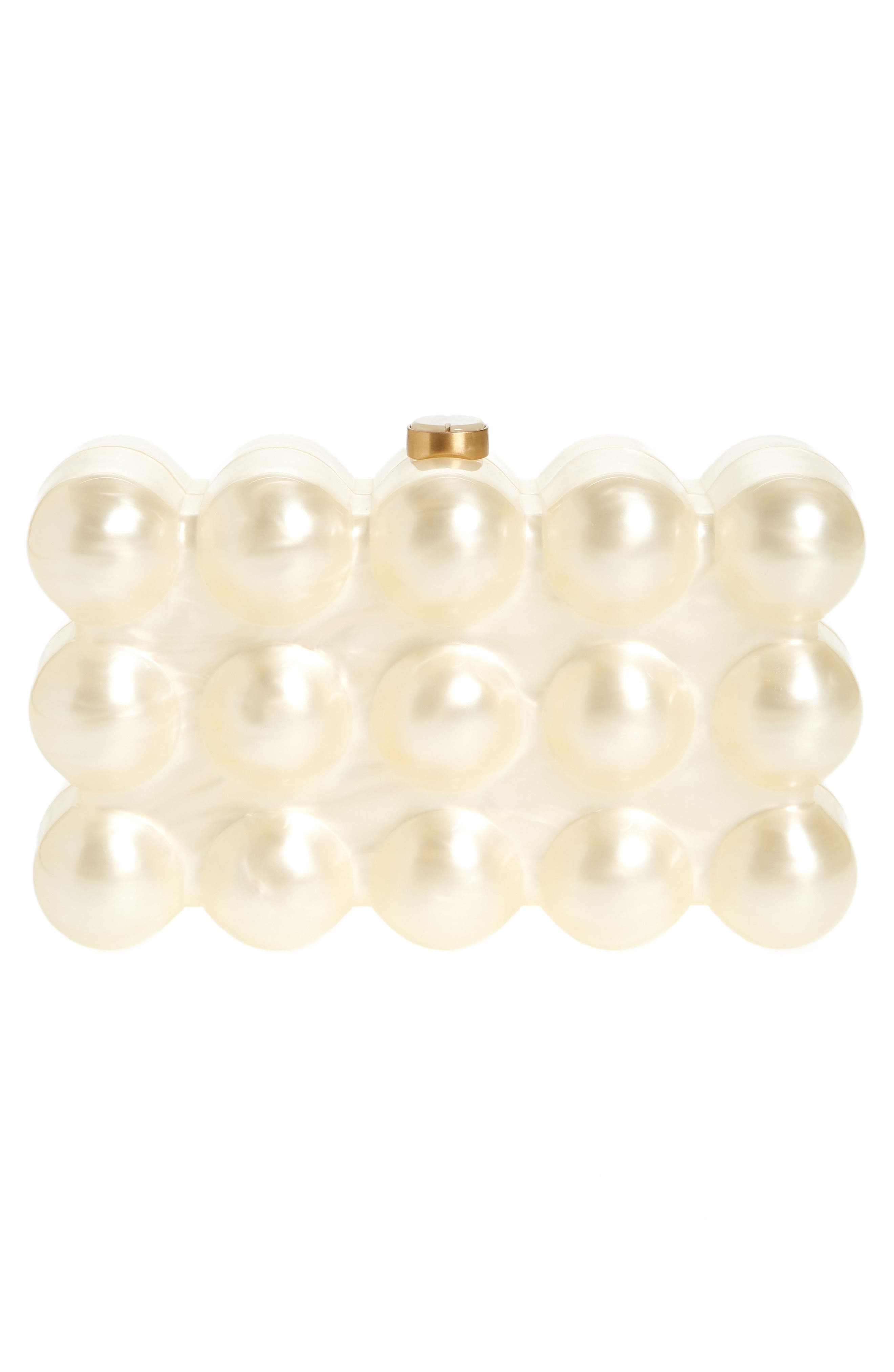 Cult Gaia The Bubble Acrylic Box Clutch, Alternate, color, 