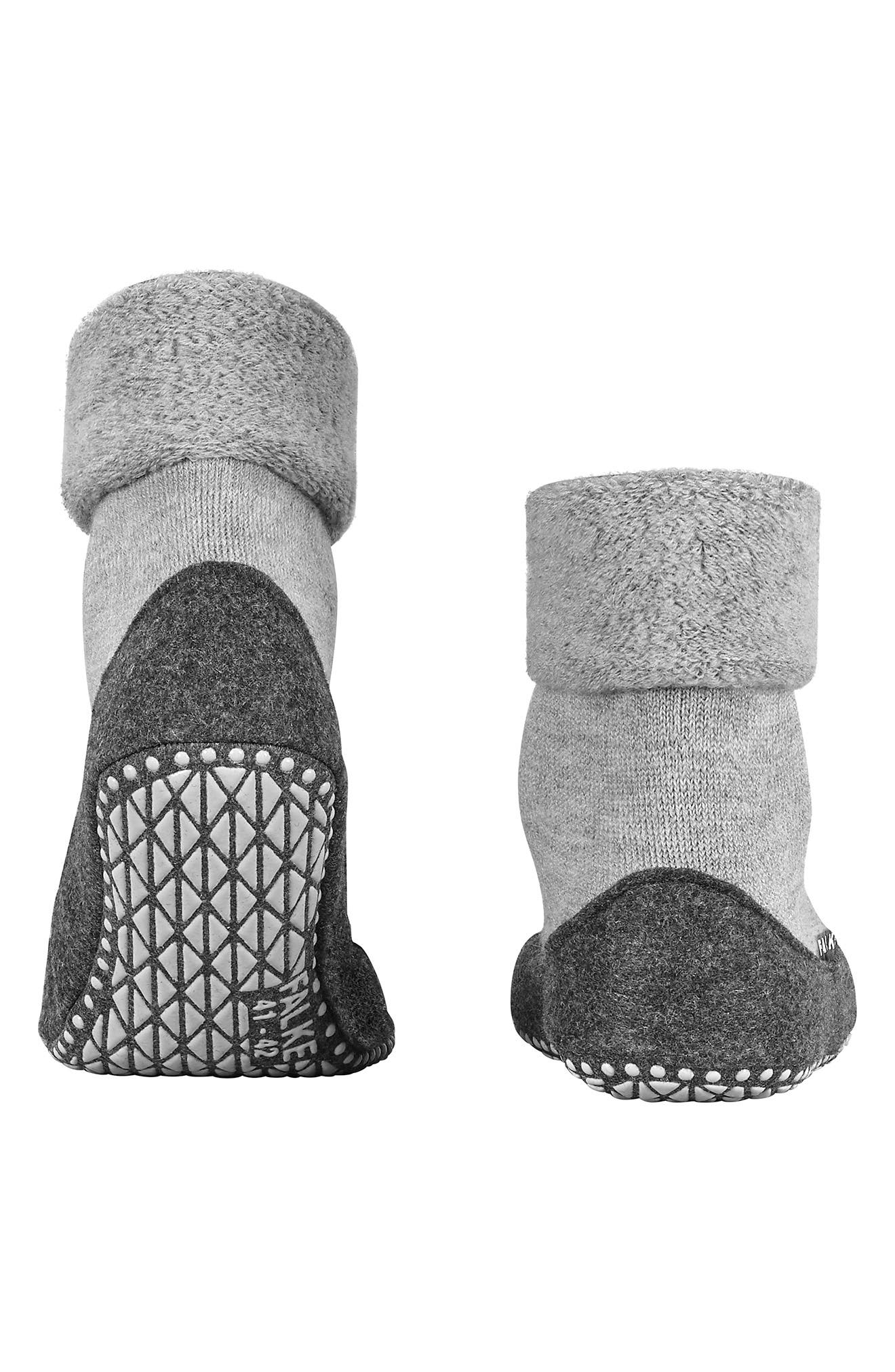 Cozyshoe Wool Blend Sock Slippers, Alternate, color, LIGHT GREY
