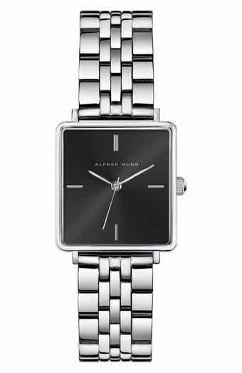 Alfred Sung Harmony Square Bracelet Watch, 22mm x 24mm