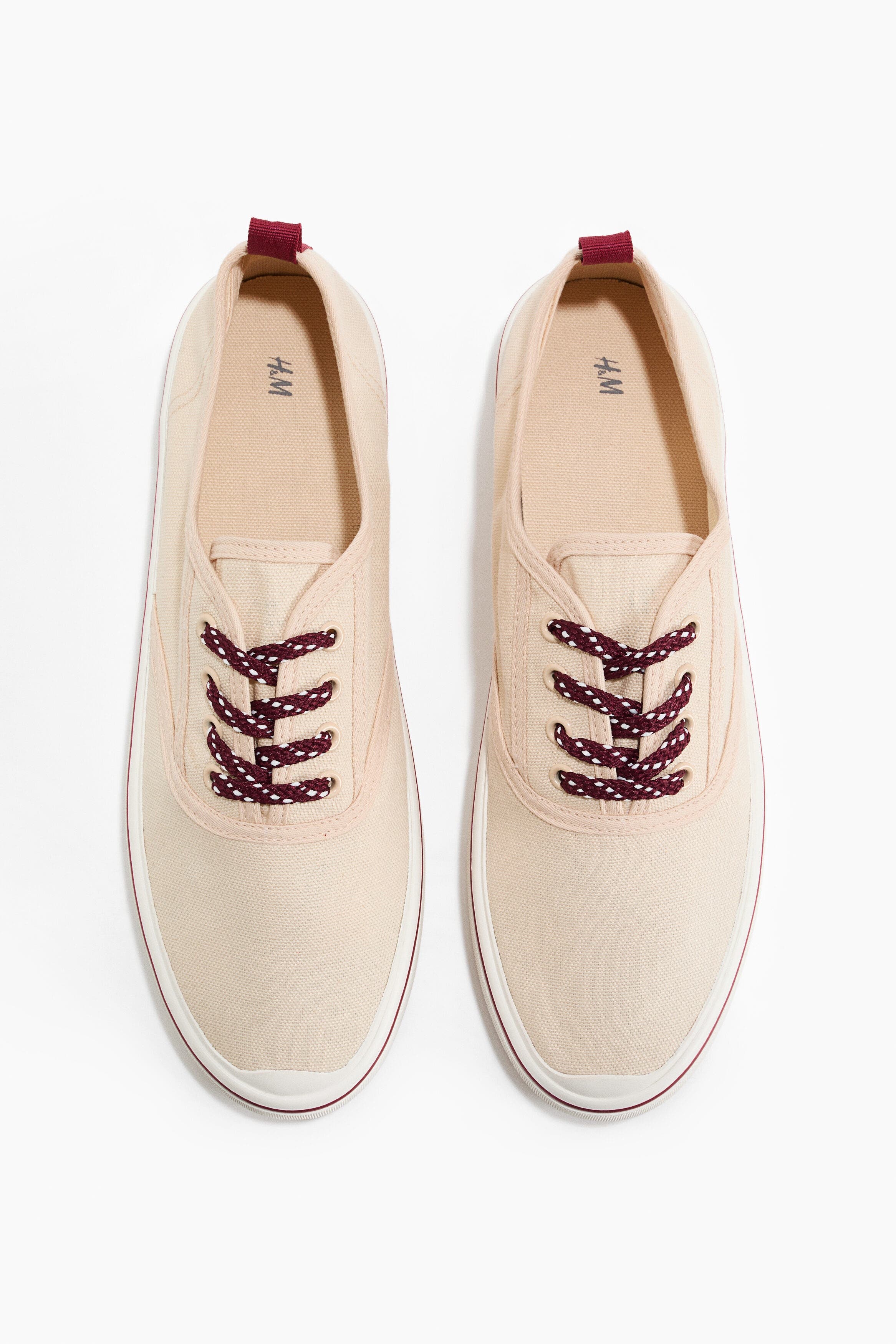 Cotton Canvas Trainers, Alternate, color, Cream
