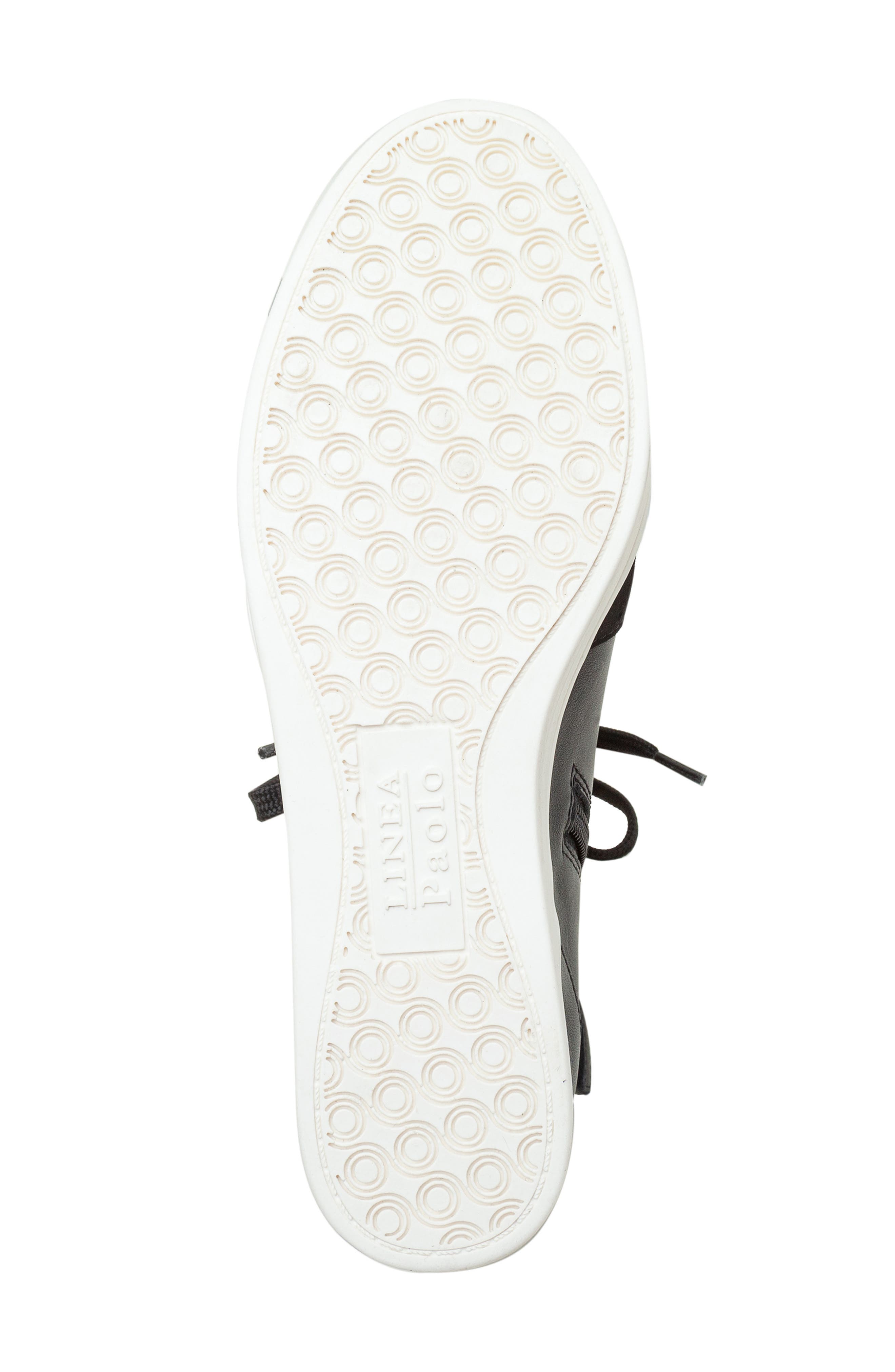 Linea Paolo Andres Mixed Media High Top Sneaker, Alternate, color, Black