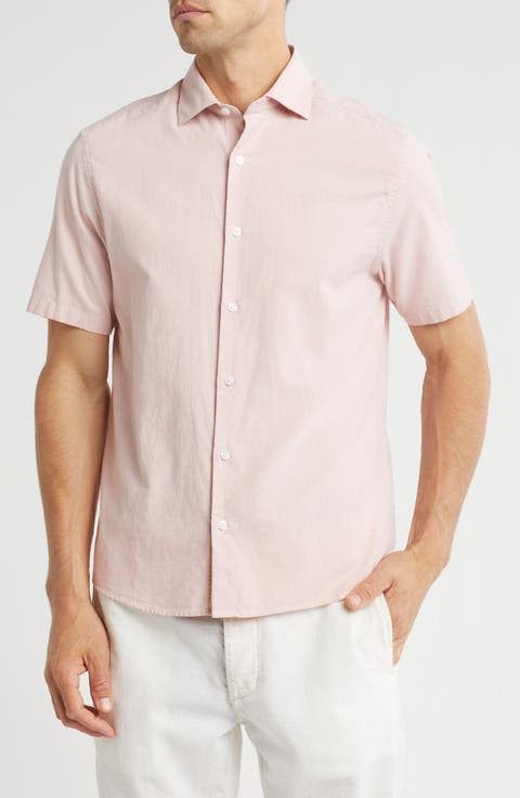 Fratter Short Sleeve Organic Cotton Button-Up Shirt