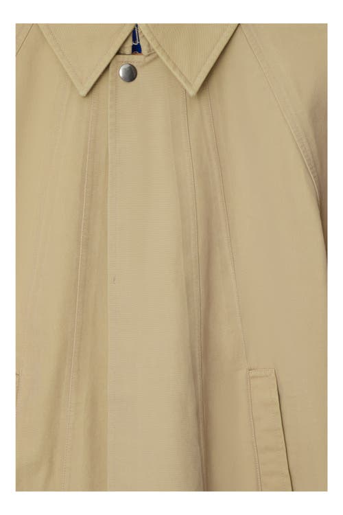 Burberry Paneled Cotton-canvas Jacket In Beige