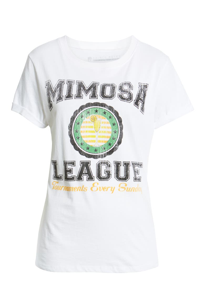 Mimosa League Tee, Alternate, color, WHITE