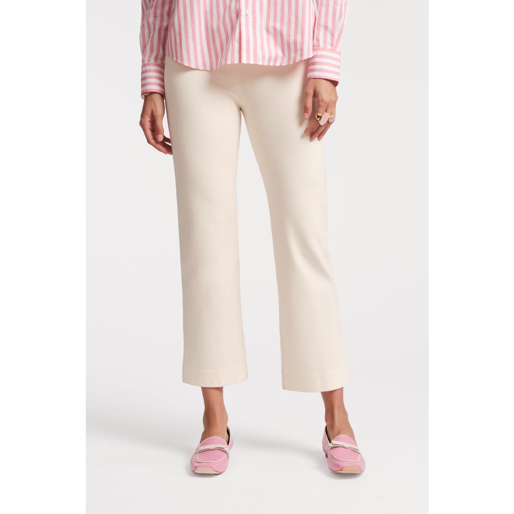 Frances Valentine Wonder Cropped Pants In Oyster